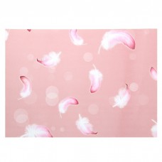 Бумага для скрапбукинга "Перышко розовое" Формат А4 (21х29,7 см)