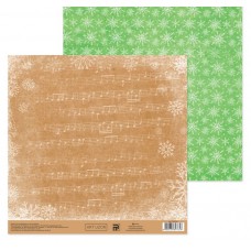 Бумага для скрапбукинга «Новогодняя мелодия», 20 × 21,5 см, 180 г/м
