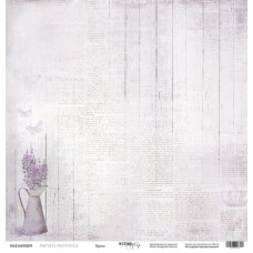 Бумага для скрапбукинга односторонняя Проза из коллекции French Provence 30х30см от Scrapmir