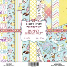 Набор скрапбумаги "Bunny bithday party", 20 Х 20 см, Фабрика Декору