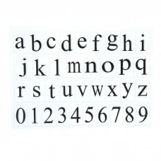 Набор штампов "Алфавит и цифры" (набор 36 элементов)