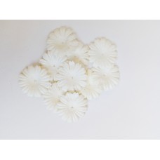 Цветок Маргаритки, цвет белый 3 см, 10 шт.