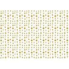  Пленка "snowflakes" с золотым рисунком для шейкеров, разделителей и декора. Размер листа 21х29.7 см. Толщина 0,25 мм.